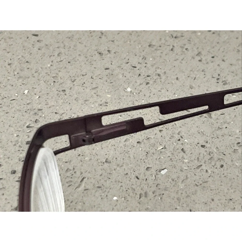 CEN ADP016 Eyeglasses 48-17-130 FRAMES ONLY BLK CEN Half Rim Purple bronze